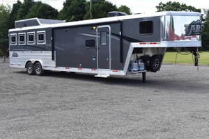 Nuevo Remolque para Caballos 2020 con Pared Corta de 11' y Capacidad de 6440 Libras, 17'x6'6 - Product Image 3