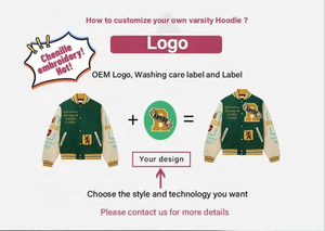 Blouson bombardier universitaire original de haute qualité avec logo personnalisé letterman de luxe pour hommes en cuir PU avec patchwork - Product Image 6