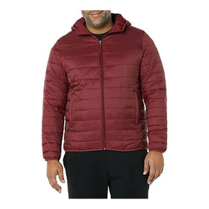 Venta al por mayor de alta calidad de los hombres de invierno Puffer chaqueta Stand Collar caliente con la parte delantera del logotipo de la posición - Product Image 3
