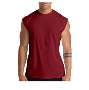 Camisetas sin mangas de gimnasio de LICRA de algodón personalizadas para hombre, camisetas sin mangas de entrenamiento y chalecos deportivos, camisetas de culturismo de entrenamiento muscular Atlético - Product Image 1
