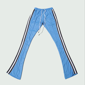 Pantalones de correr apilados para hombre, pantalón de chándal Con parte inferior acampanada, bolsillos laterales, logotipo bordado personalizado, Polar informal - Product Image 3