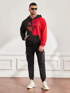 Sudaderas con Capucha de Bloques de Color para Hombre, Invierno, al por Mayor, con Logotipo Personalizado, Teñido Liso, Impermeables, Colores y Tallas Personalizadas - Product Image 5