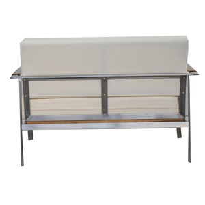 Set Divano in Rattan Beige Afrodite per Giardino Balcone Soggiorno - Arredamento da Esterno Moderno e di Lusso - Product Image 1