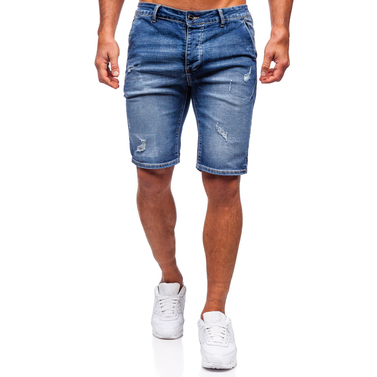 Men in Oversized Bermuda shorts
