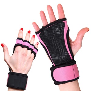 ถุงมือยิมยกน้ำหนักออกกำลังกายสำหรับผู้หญิงผู้ชายสายรัดข้อมือแบบปรับได้ระบายอากาศ - Product Image 4