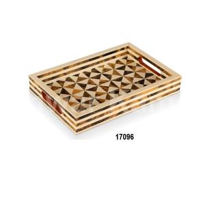 Bandeja de forma rectangular de Metal dorado de alta calidad, bandeja de café y té para el hogar, Hotel, cocina y restaurante - Product Image 2