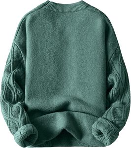 Suéteres de Cachemira Gruesos y Cálidos de Alta Calidad para Hombre, Nuevo Estilo de Moda, Tejido de Punto, Estilo Invernal - Product Image 2