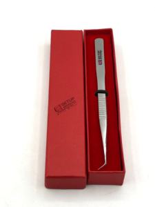 Pinzas de Acero Inoxidable Antiestáticas de Punta Puntiaguda de Alta Calidad para Extensiones de Pestañas, Pinzas con Punta de Fibra, Herramientas de Belleza con Logotipo Personalizado - Product Image 3