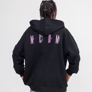 Pulls à capuche pour hommes en gros, personnalisables avec logo, respirants, manches longues, pour l'hiver, en tissu polaire uni 100% teint - Product Image 4