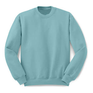 Mujeres Algodón Personalizado Tamaño Baggy Pullover Térmico Azul Sudaderas - Product Image 1