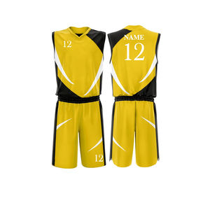 Ropa Deportiva Transpirable con Logotipo Personalizado, Conjunto de Baloncesto Unisex de Alta Calidad, Cómodo, Estampado, para Adultos, 100% Poliéster - Product Image 1