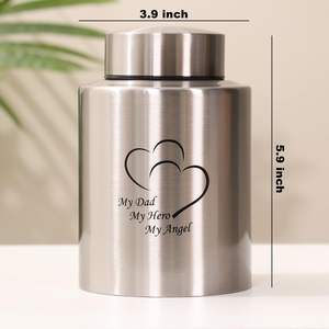 Up to 60 Cubic Inches Medium Urns <b>for</b> Human <b>Ashes</b> Small Urns <b>for</b> <b>Ashes</b> Adult Male Female Keepsake Urns <b>for</b> <b>Ashes</b> Stainless Steel - Product Image 4