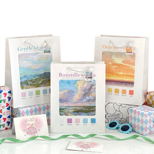 Sacs-cadeaux en papier imprimé paysage personnalisé écologique-Solution d'emballage recyclable, durable et élégante (Style 04) - Product Image 4