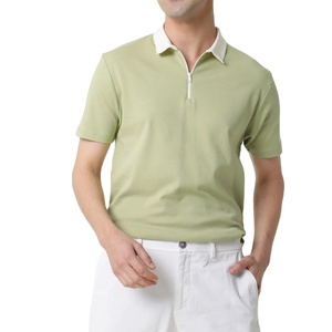Quick Dry เสื้อโปโลผู้ชาย,ผ้าฝ้าย100% สไตล์เสื้อยืดแขนสั้นเสื้อโปโลปิดซิป - Product Image 5