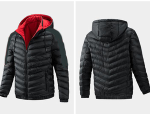 Veste matelassée en toile personnalisée pour homme, nouvelle arrivée, respirante, séchage rapide, à capuche, de haute qualité pour la saison hivernale - Product Image 6