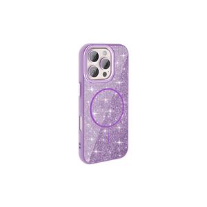 Funda Magnética con Brillantina para Magsafe, Compatible con iPhone 16 Pro, 11 Pro, 14 Plus, 8 Plus, 13 Pro Max, de Silicona, Resistente a Impactos - Product Image 3