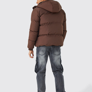 Chaqueta Acolchada Personalizada al por Mayor, Chaqueta de Invierno Cálida y Ligera para Hombre, Chaqueta Acolchada con Cremallera y Diseño de Burbujas - Product Image 6
