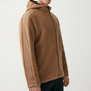 Sudadera con capucha de corte holgado y media cremallera para hombre, de tejido grueso, hecha a medida - Sudadera con capucha extragrande con efecto lavado personalizado y pasamontañas, talla grande - Product Image 3