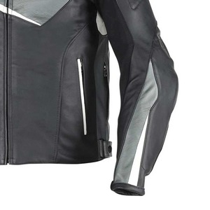 Veste de course moto personnalisée haut de gamme respirante coupe-vent imperméable anti-UV grande taille approuvée en cuir imprimé - Product Image 4