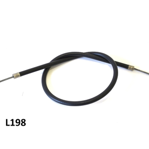 Cable de freno trasero negro completo de muy alta calidad para Lambretta DL/GP + Serveta - Product Image 1