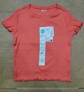 Camiseta de Verano para Niñas, Cuello Redondo, Tejida, Lisa, de Primera Calidad, Informal, Manga Corta, Transpirable, Ecológica, a la Moda para Niños - Product Image 2