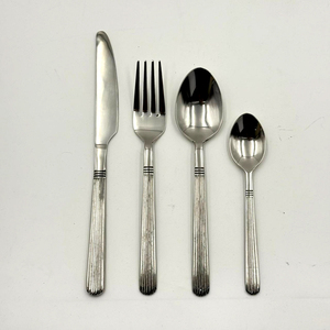 Ensemble de couverts en acier inoxydable avec poignées colorées, design moderne, accessoires de table durables au meilleur prix - Product Image 6