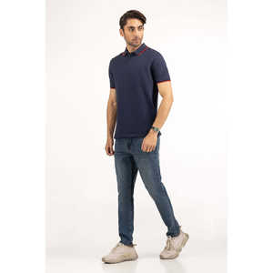 Tela de Felpa Elástica de Alta Calidad con Patrón Sólido para Bordado de Polo, Talla XL, Cómoda y Transpirable, ODM, Corte Regular, MN-PSH-SS25-038 - Product Image 1