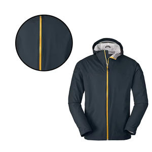 Moda personalizar Logo Retro chaqueta cortavientos chaqueta de lluvia hombres impermeable Nylon poliéster chaquetas de gran tamaño - Product Image 4