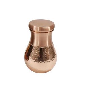Jarra de Cobre Orgánico Puro sin Costuras con Tapa, Jarra de Cobre en Forma de Olla para Almacenamiento de Agua, Jarra de Cama, Vaso - Product Image 6