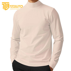 Pulls en tricot brodés pour hommes ODM 100% coton Couleur unie Motif entièrement respirant Coupe-vent Séchage rapide Haut d'hiver Confort - Product Image 2