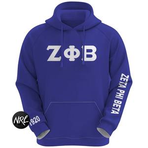 Zeta Phi Beta bordado hombres Terry Fleece sudadera griega hermandad 100% algodón pulóver personalizado OEM Oversized Beta Hoodie - Product Image 3