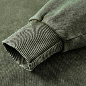 New Arrival Men's Acid Wash <b>Thermal</b> <b>Hoodies</b> Unique Style 100% Cotton Breathable with Embroidered Technique and Hooded Collar - Product Image 6