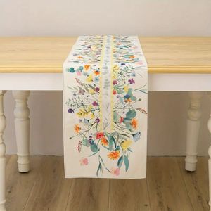 Chemins de table élégants en lin faits à la main pour la décoration de table à manger de ferme rustique avec un charme de texture de tissu naturel - Product Image 3