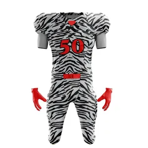 OEM新设计定制美式足球服定制印花美式足球服套装