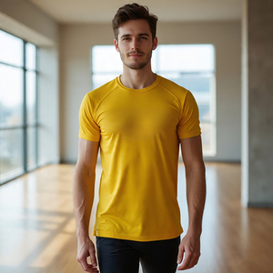 Culturismo camisetas de manga corta hombres 100% algodón Yoga Fitness Wear camiseta hombres cuello redondo ejercicio camiseta hombres - Product Image 5