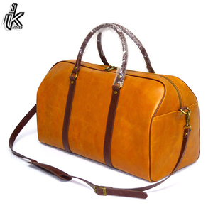 Bolso de viaje de cuero Premium para hombre, bolsa de viaje de lujo - Product Image 2
