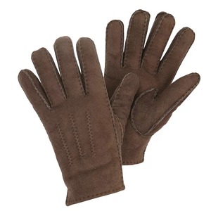 Gants de protection en cuir Offres Spéciales hiver peau de qualité chaude cuir mode pilote cuir travail gants de sécurité par maximiser l'usure - Product Image 6