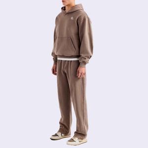 Conjunto Deportivo de Invierno para Hombre, 100% Algodón, Estilo Hip Hop, Lavado Ácido, Diseño Personalizado - Product Image 2