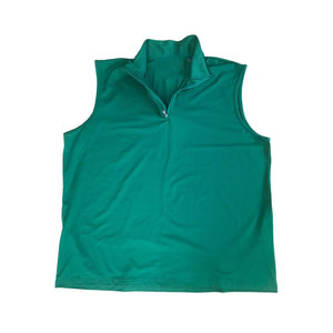 2024 moda hombres sin mangas cuarto de cremallera para Polo logotipo personalizado tela de punto de alta calidad directo de fábrica al por mayor - Product Image 3