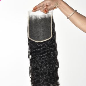 Cheveux humains de qualité supérieure 2026, provenant d'Inde, fermeture HD, ondulés, couleur naturelle noire, tissage pour femmes, parfait pour les salons, les fêtes et l'usage quotidien - Product Image 2