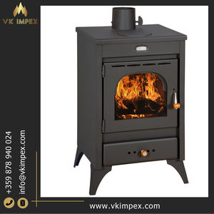 Cheminées à bois de couleur noire en acier aux meilleures performances pour une utilisation en intérieur dans une villa, un appartement, une maison et un hôtel - Product Image 3