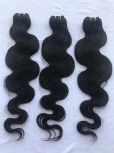 Paquets de 24 pouces vierges non traités d'ondes corporelles de donneur unique Remy pour femmes noires vente en gros de cheveux humains brésiliens alignés sur les cuticules - Product Image 6
