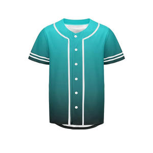 Camiseta de Béisbol de Cuello en V de Poliéster 100%, Ligera, Transpirable y de Secado Rápido, con Logotipo Personalizado e Impresión de Diseño - Product Image 3