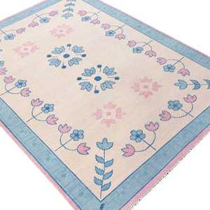 พรมไหมพรมขนสัตว์ทำด้วยมือแบบหรูหราทันสมัยสีสดใสแบบถักด้วยมือปรับแต่งได้สีนามธรรมสำหรับบ้านสำนักงานโรงแรมขนาด5x8 - Product Image 5