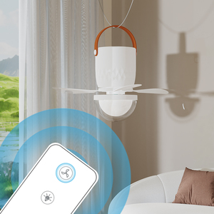 Ventilateur suspendu multifonctionnel DP Wholesale, 12000 mAh, longue autonomie, télécommande, 12 W, ventilateur de plafond rechargeable avec lumière LED - Product Image 5