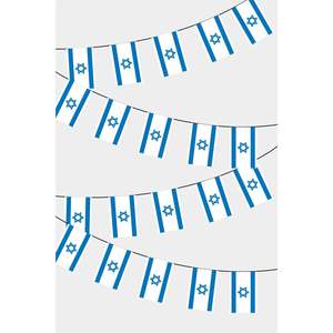 Israel Rectangular Party <b>Banners</b> Guirlande Decorative Flag String for Festive Celebrations - Product Image 1