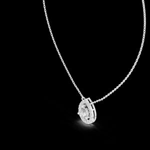 Bijoux en or 18 carats Moissanite Diamond Pear Shape Teardrop Diamond Necklace for women wear - Product Image 3