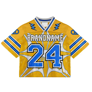 100% Polyester Quick Dry American Football Jersey OEM Made Blank Youth Size Color with Custom Logo Print Sports Jersey for Men - Product Image 1