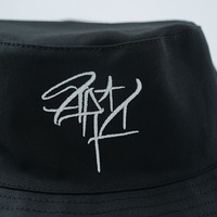 Sombrero de Pescador de Doble Cara, un Lado con Logotipo Bordado en la Parte Delantera, un Lado con Logotipo Estampado en Toda la Superficie, Sombrero de Pescador Reversible