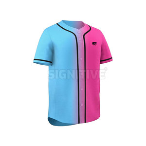 เสื้อเบสบอลซอฟต์บอลแขนสั้นแบบยูนิเซ็กซ์ คุณภาพสูง ปักโลโก้ได้ตามต้องการ ระบายอากาศได้ดี แห้งเร็ว ผลิตจากโพลีเอสเตอร์ 100% - Product Image 3